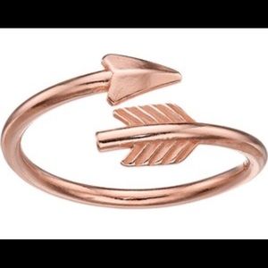 Rose Gold Alex & Ani Arrow Wrap Ring
